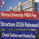 Nirma University MBA Fee Structure 2026 Released; Check Tuition and Hostel Fee